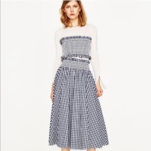 ZARA GINGHAM SKIRT